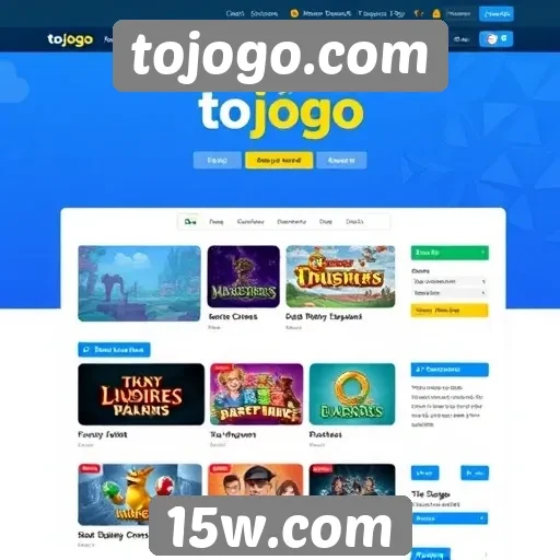 Análise da interface do usuário do site tojogo.com